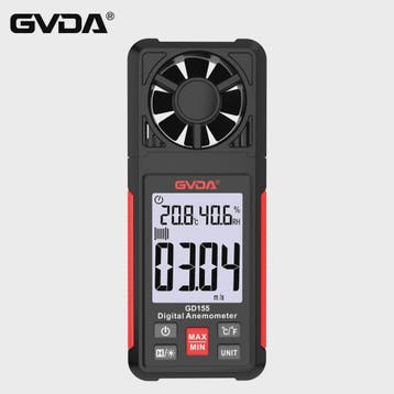 GVDA GD155 Digitale Windsnelheidsmeter met Temperatuur & Voc, Verzenden, Nieuw