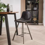 Fraaai Barstoel Jill Kuip Zwart 66 cm - Outlet A, Ophalen of Verzenden, Nieuw, Zwart