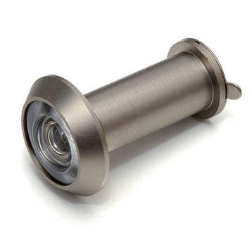 DX Deurspion 200 ° voor deurdikte 35-55 rvs finish, Doe-het-zelf en Verbouw, Deuren en Horren, Verzenden, Nieuw