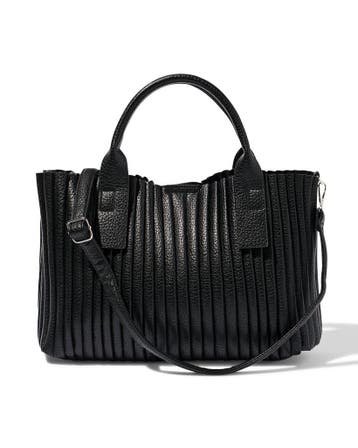 HEMA Shopper 37x9x26cm imitatieleer, Verzenden, Nieuw, Zwart