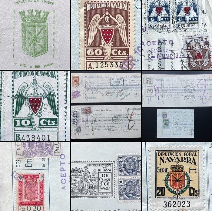 Spanje 1933/1945 - Openbaar aanklagers van Baskenland., Postzegels en Munten, Postzegels | Europa | Spanje