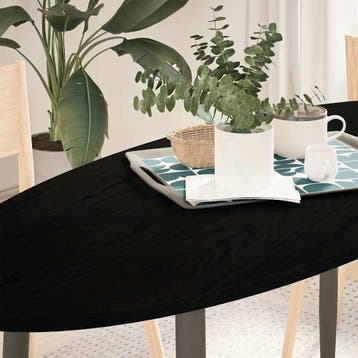 vidaXL Tafelblad 140x60x2 cm ovaal massief eikenhout, Verzenden, Nieuw