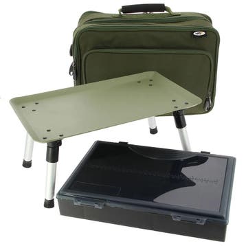 NGT Box Case System met tacklebox en ingebouwde bivvytafel, Verzenden, Nieuw, Overige typen