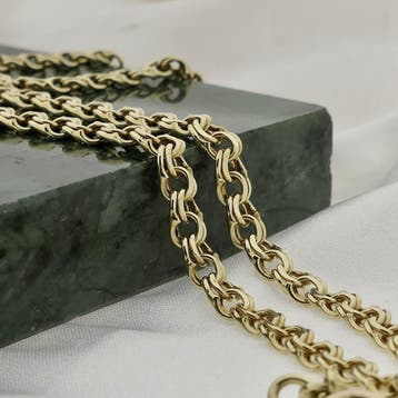 Gouden Prince of Wales schakelketting, Ophalen of Verzenden, Gebruikt, Goud, Goud