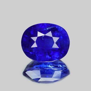 1 pcs Blauw Saffier - 7.04 ct - Gemological Institute of, Nieuw