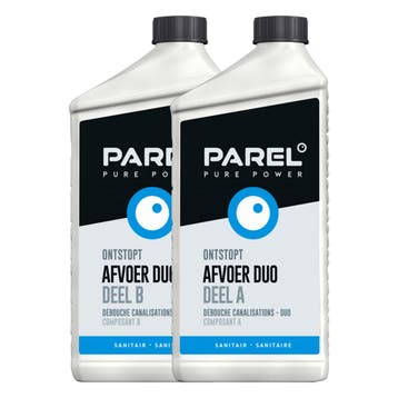 Parel Parel pure power ontstopt afvoer duo 2x 500 ml, Verzenden, Nieuw