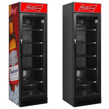Budweiser glasdeurkoelkast 345 liter, Ophalen of Verzenden