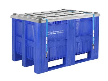 CB1 UN-keur kunststof palletbox - 1200 x 800 mm - 3, Ophalen of Verzenden, Nieuw