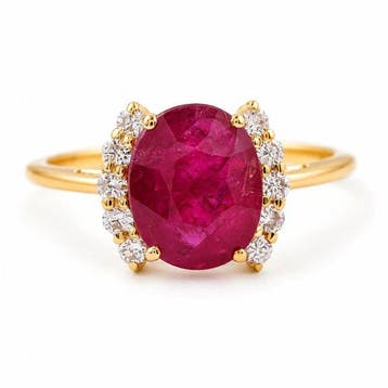 Zonder minimumprijs - Ring - 14 karaat Geel goud - 3.03ct., Nieuw