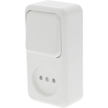 Q-LINK - Wandcontactdoos - Opbouw - 1-voudig Stopcontact -, Doe-het-zelf en Verbouw, Ophalen of Verzenden, Nieuw