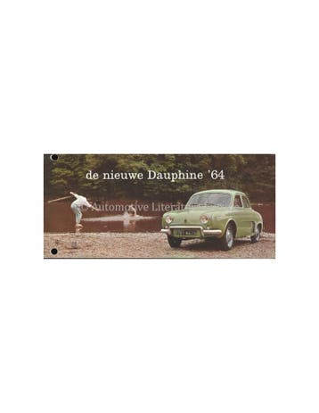 1964 RENAULT DAUPHINE BROCHURE NEDERLANDS, Boeken, Nieuw, Renault, Author