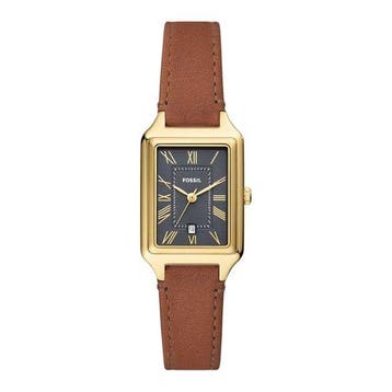 Fossil RAQUEL ES5303 Dames Horloge 23 mm - Bruin, Sieraden, Tassen en Uiterlijk, Horloges | Dames, Verzenden, Nieuw