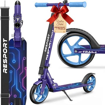 Kinderstep - Verstelbaar - Vouwbaar - Paars/Blauw - RE:SPORT, Fietsen en Brommers, Steps, Verzenden, Zo goed als nieuw