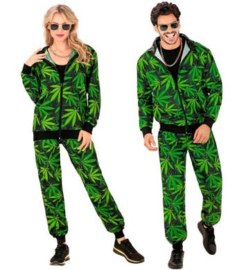 Trainingspak Groen Wietblad Unisex, Ophalen of Verzenden, Nieuw