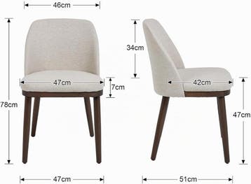 Ya-Home Set van 4 eetkamerstoelen van hout, keukenstoel van, Huis en Inrichting, Stoelen, Verzenden, Zo goed als nieuw