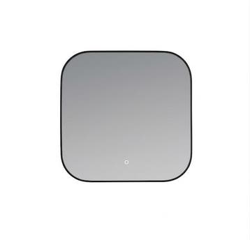 SALE - Lioz 70 x 70 - Mat zwart - Spiegel - Vierkant -, Huis en Inrichting, Ophalen of Verzenden, Nieuw