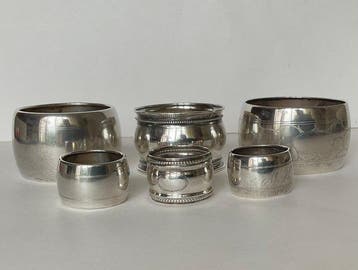 Servetring - .800 zilver, .835 zilver, .935 zilver - en