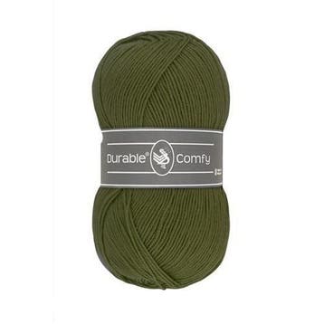 Durable Comfy 2149 Dark Olive - Haakgaren / Breigaren, Ophalen of Verzenden, Nieuw, Breien of Haken, Wol of Garen