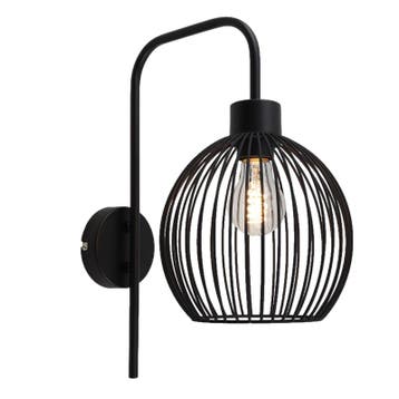 Industriële wandlamp zwart, Wiro, Ophalen of Verzenden, Nieuw, Metaal