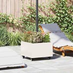 vidaXL Parasolvoet Wit 45 x 45 x 45 cm Staal, Tuin en Terras, Parasols, Verzenden, Nieuw, Minder dan 1 meter, Parasolvoet