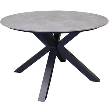 Puccini dining tuintafel 120xH75 cm rond met ceramic blad, Ophalen of Verzenden, Nieuw