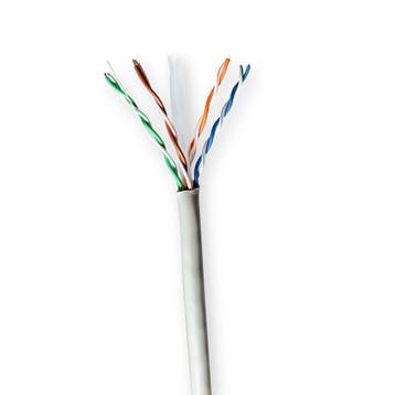 Internetkabel CAT6 U/ UTP kabel vaste CCA kern 100 meter rol, Verzenden, Nieuw