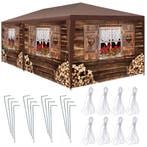 Paviljoen Almchalet met verwijderbare zijdelen - 6 m, Tuin en Terras, Partytenten, Verzenden, Nieuw