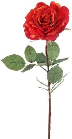 Zijden Roos Groot Warm Rood 75 cm per stuk, Huis en Inrichting, Ophalen of Verzenden, Nieuw