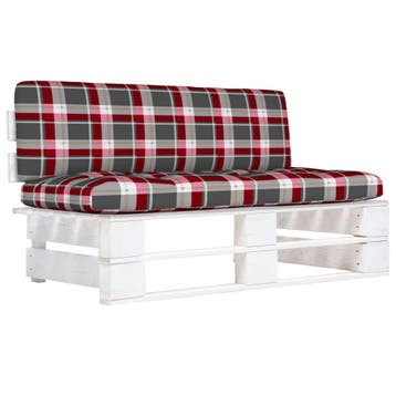 vidaXL Tuinmiddenbank pallet geïmpregneerd grenenhout wit, Tuin en Terras, Verzenden, Nieuw