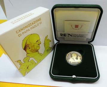 Vaticaan. 5 Euro 2018 Papa Paolo VI Proof (Zonder
