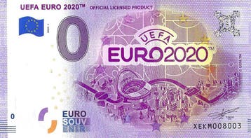 0 euro biljet UEFA EURO 2020, Postzegels en Munten, Verzenden