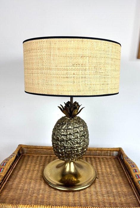 Hans Turnwald - Tafellamp - Verguld messing - Ananaslamp van, Huis en Inrichting, Overige Huis en Inrichting