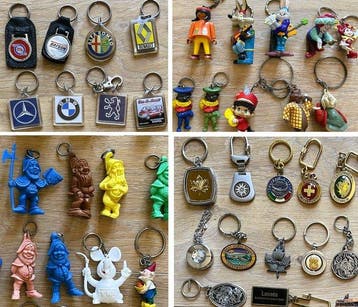 Sleutelhanger verzameling (1960s / 1970s) - Sleutelhanger, Antiek en Kunst