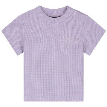 Malelions Baby Waffle Signature T-Shirt paars - 62 (2-4, Ophalen of Verzenden, Nieuw