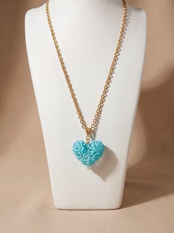 Murano-glas - Ketting met hanger - Hart in Morise