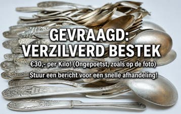 Ik betaal €30 per kilo voor verzilverd bestek, Verzenden, Nieuw