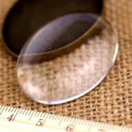 4 x Glas cabochon ovaal 23 x 30mm (Cabochons en camée), Ophalen of Verzenden, Nieuw, Overige typen