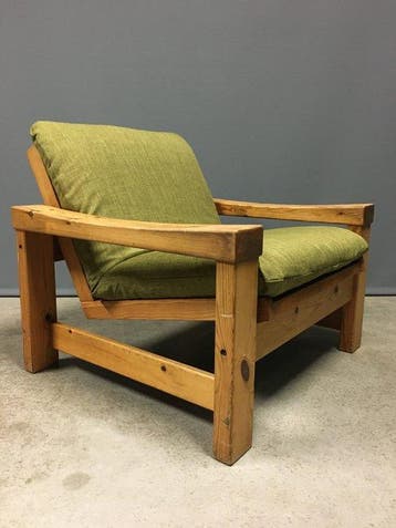 Swedese - Yngve Ekström - Lounge stoel - Hout, Textiel - de