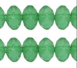 30 x Acryl facet kralen Donut Chrysolite Green 6mm, Ophalen of Verzenden, Nieuw, Kraal