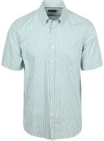 CASAMODA Korte Mouwen Overhemd Strepen Groen maat 6XL Heren, Kleding | Heren, Overhemden, Verzenden, Nieuw, Groen, CASAMODA
