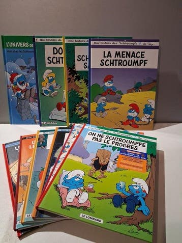 Les Schtroumpfs - 10x C - 10 Album - Eerste druk - 1996/2022, Nieuw
