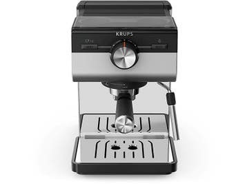 Krups -   Authentic+ C90 Pistonmachine - Zilver, Verzenden, Nieuw, Combi, Gemalen koffie