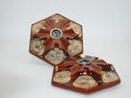 Wandlamp - Keramiek - 3D-sneeuwvlok - Twee wandlampen,