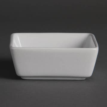 vierkant mini serveerschaaltje | 12 stuks, Verzenden