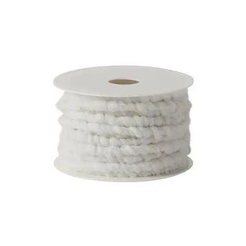 Wolkoord Wolkordel Superdik 001 Wolwit 15 mm per 5 meter, Ophalen of Verzenden, Nieuw