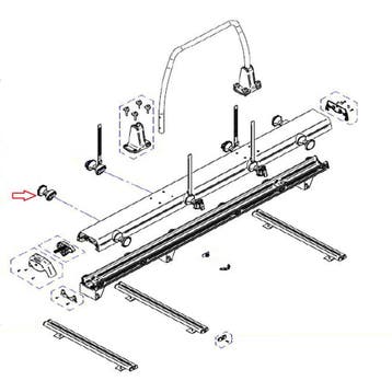 Thule VeloSlide Wheelholder Without Strap (1x), Nieuw