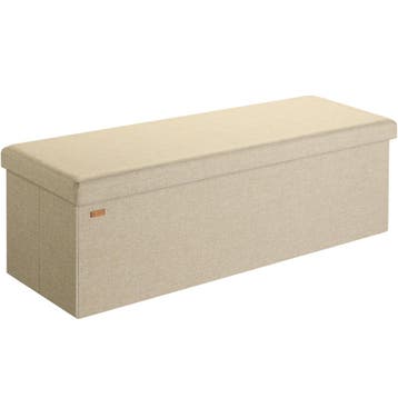 Opbergbank Beige 115x38x38cm (Meubelen, Interieur), Verzenden