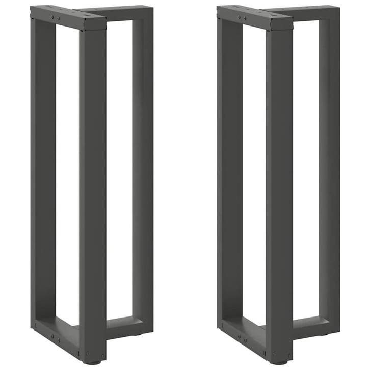 vidaXL Bartafelpoten 2 st T-vormig 40x35x(110-111) cm staal, Huis en Inrichting, Tafelonderdelen, Nieuw, Verzenden