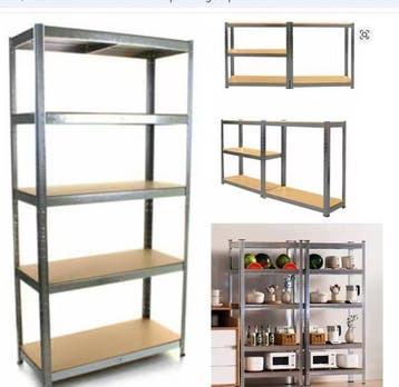Metalen Opbergstelling 5-Lagen – 875 kg Verstelbaar Rek MDF, Verzenden, Nieuw