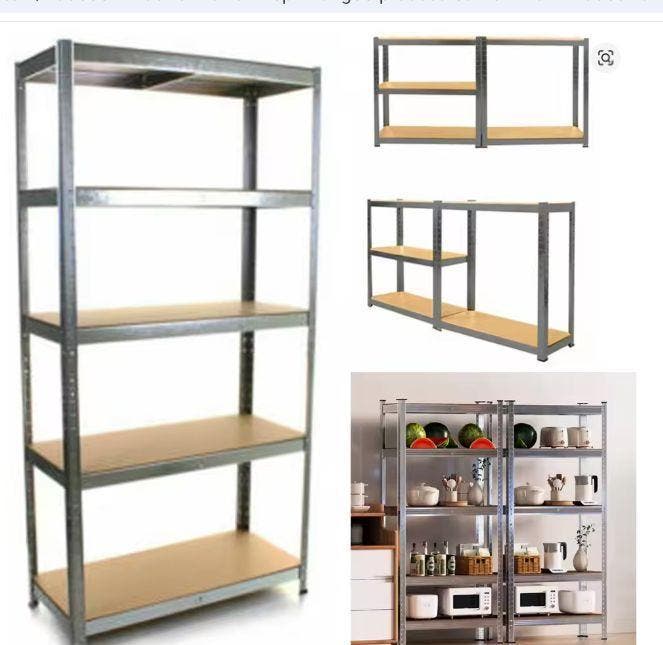 Metalen Opbergstelling 5-Lagen – 875 kg Verstelbaar Rek MDF, Huis en Inrichting, Keuken | Keukenelementen, Nieuw, Verzenden